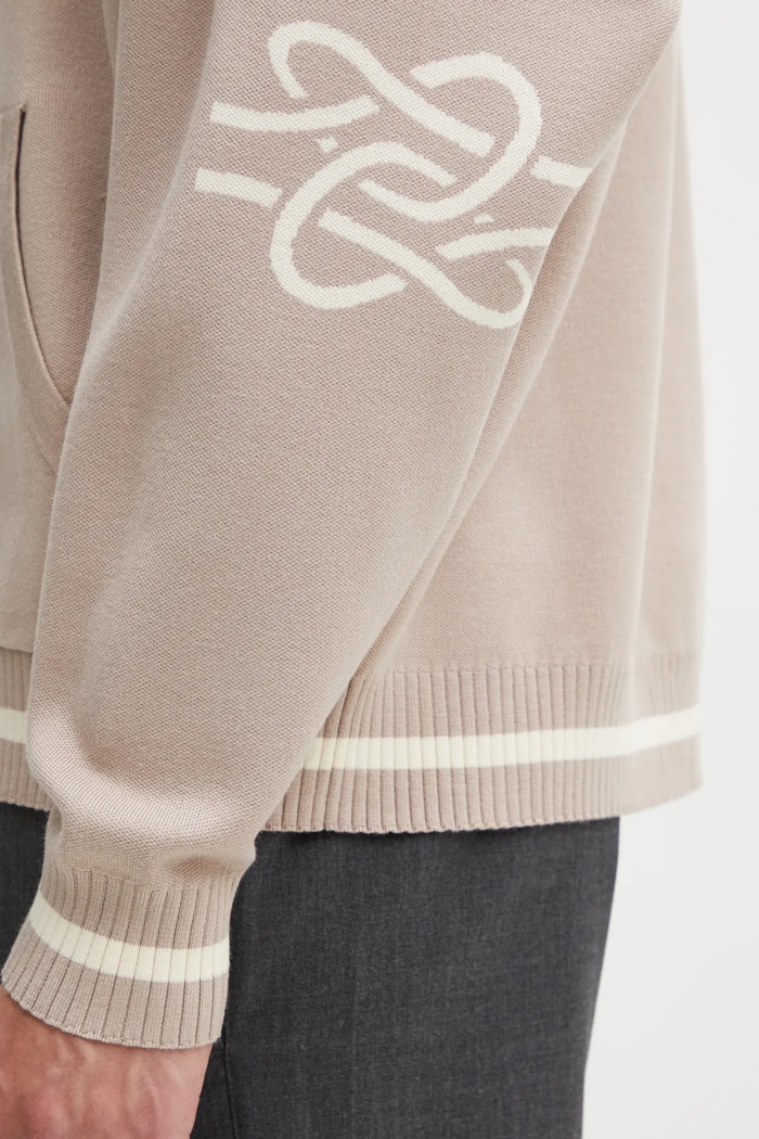 Filling Pieces Knit Hoodie with viscose Men's 422532500265 beige