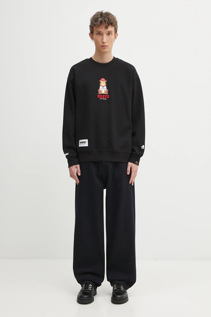 AAPE sweatshirt Aaper Crew Neck AAPSWMC368XXP black
