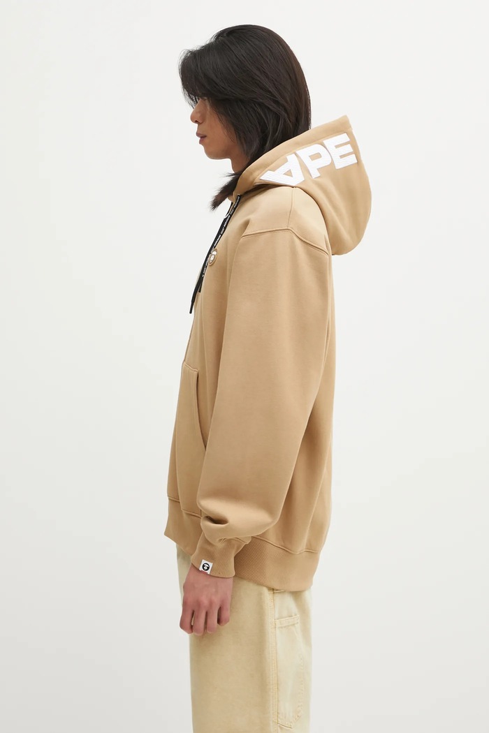Кофта AAPE Now Zip Up AAPSWMC358XXP бежевий AW25