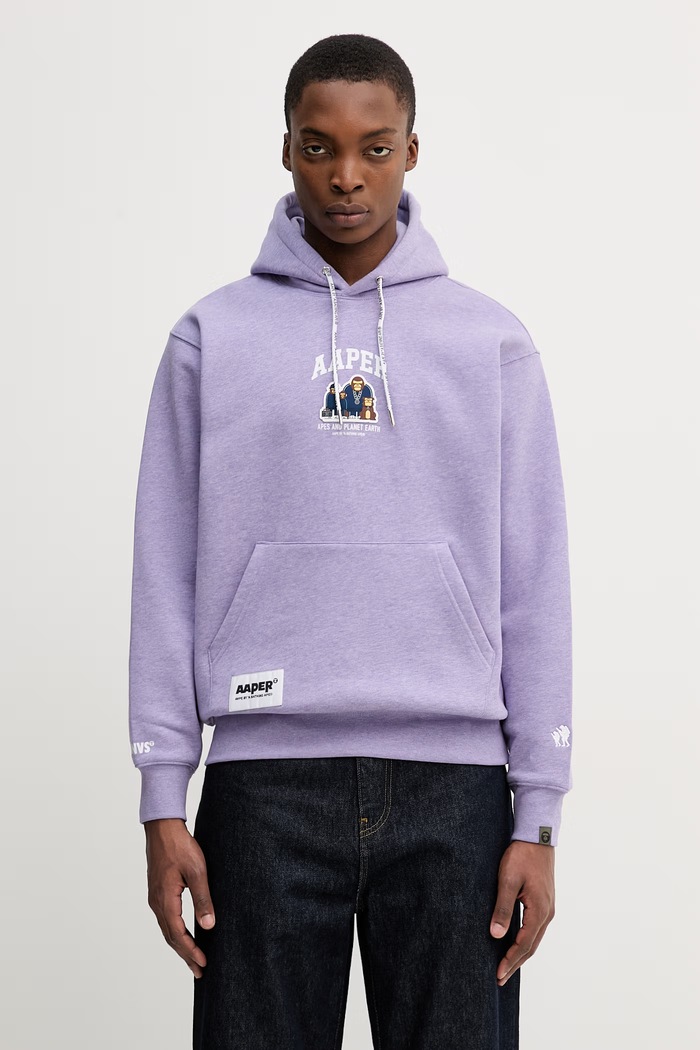 AAPE sweatshirt Aaper Hoodie other violet AAPSWMC370XBP