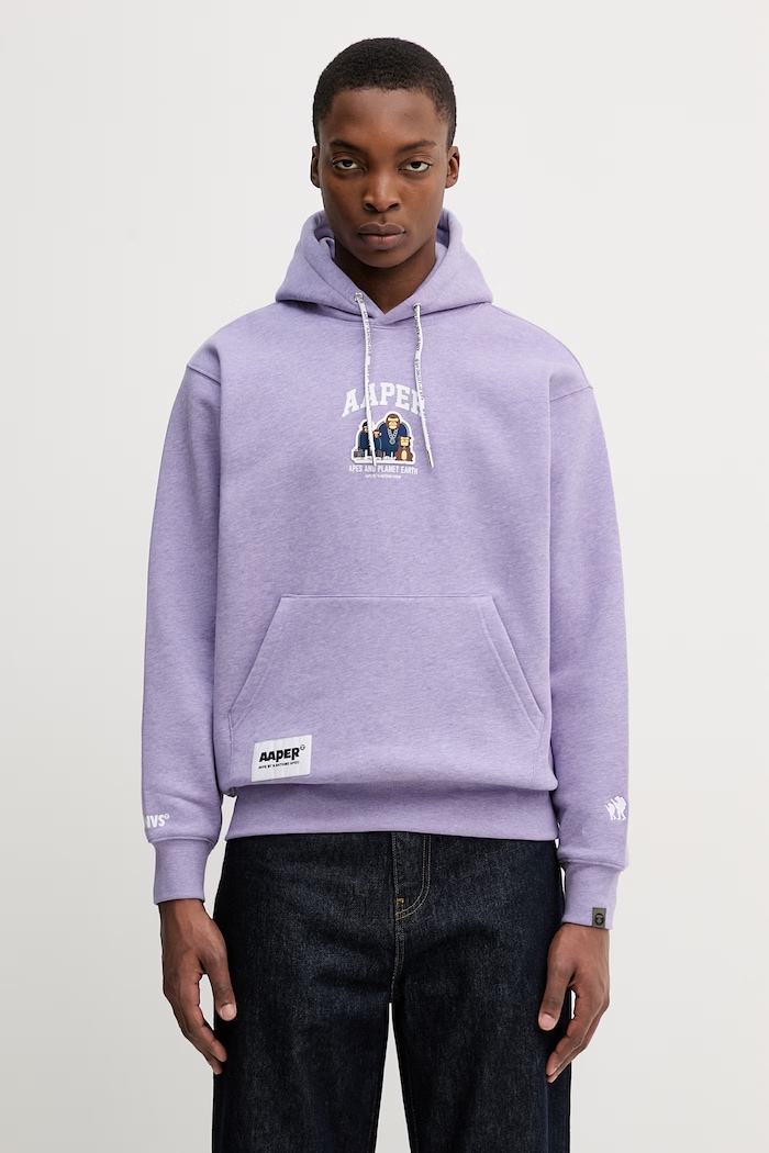 AAPE sweatshirt Aaper Hoodie other violet AAPSWMC370XBP
