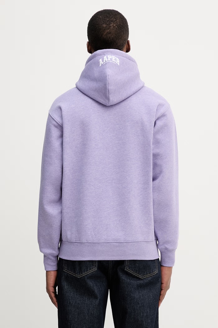 Clothing AAPE sweatshirt Aaper Hoodie AAPSWMC370XBP violet