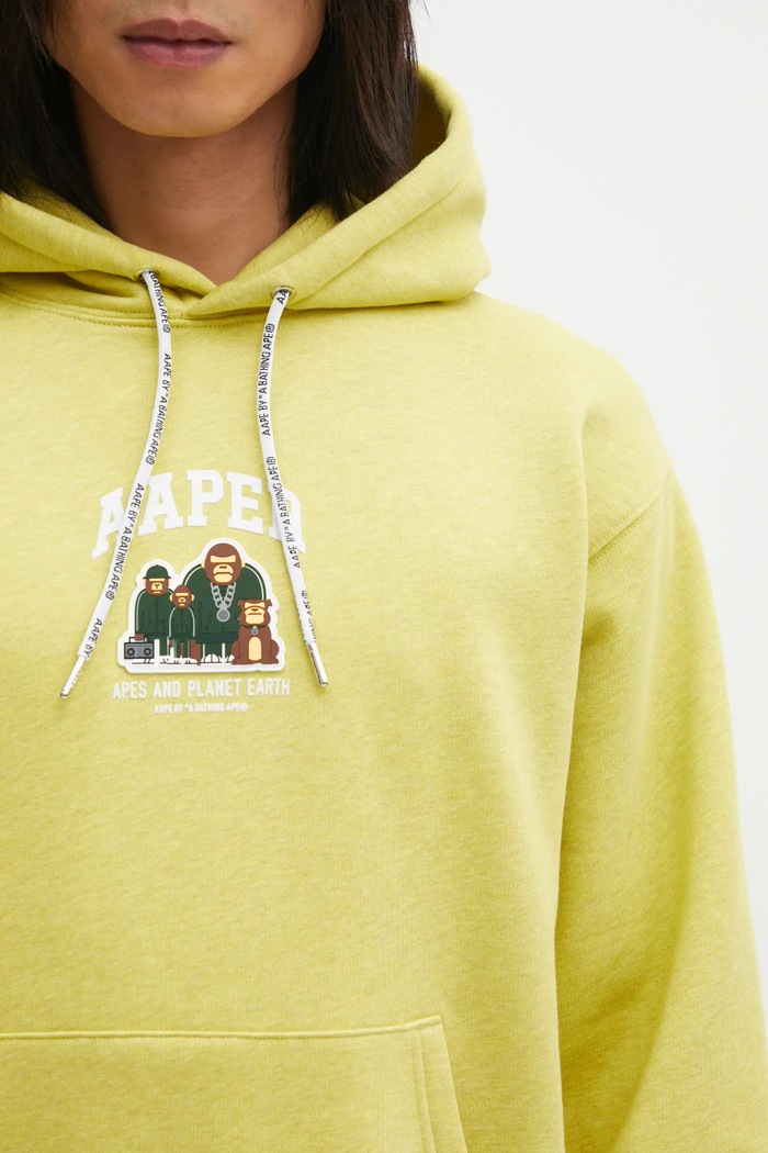 Одяг Кофта AAPE Aaper Hoodie AAPSWMC370XBP зелений