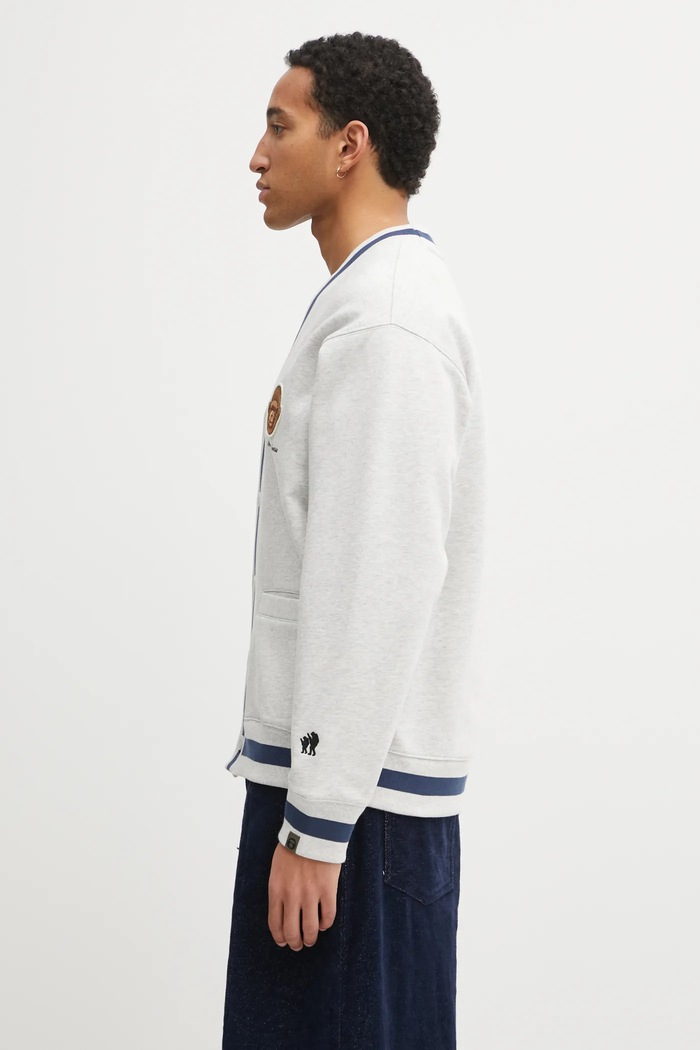 AAPE sweatshirt Aaper Zip Up AAPSWMC374XAP gray AW25