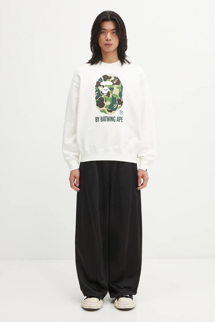 Кофта A Bathing Ape ABC Camo APE Head 1L30113310 бежевий