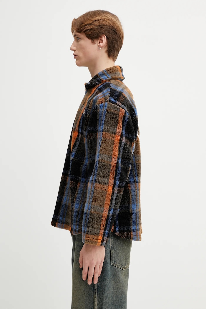 Кофта с примесью шерсти Human Made KNITTED FLEECE HM30CS015 коричневый AW25