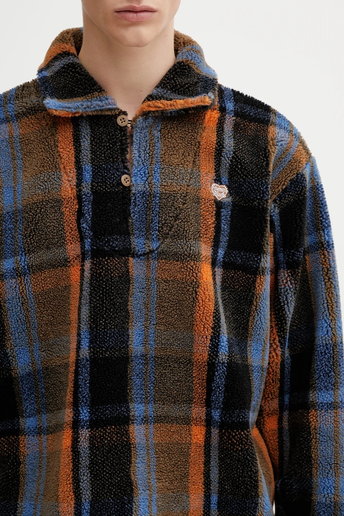 Кофта с примесью шерсти Human Made KNITTED FLEECE коричневый HM30CS015