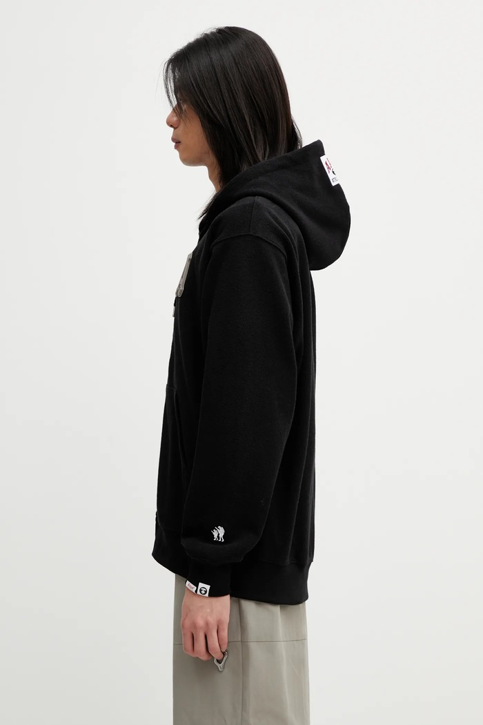AAPE bluză AAPSWMC378XXP negru AW25