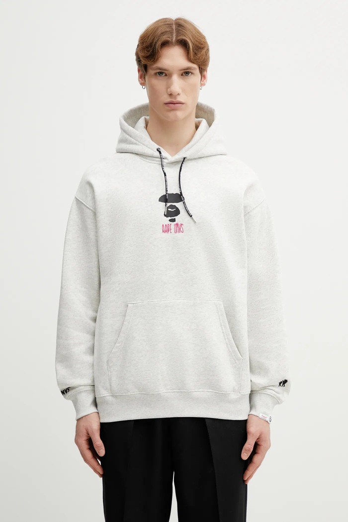 Odzież AAPE bluza AAPSWMD312XAP szary