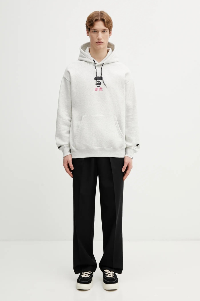 AAPE bluza AAPSWMD312XAP szary