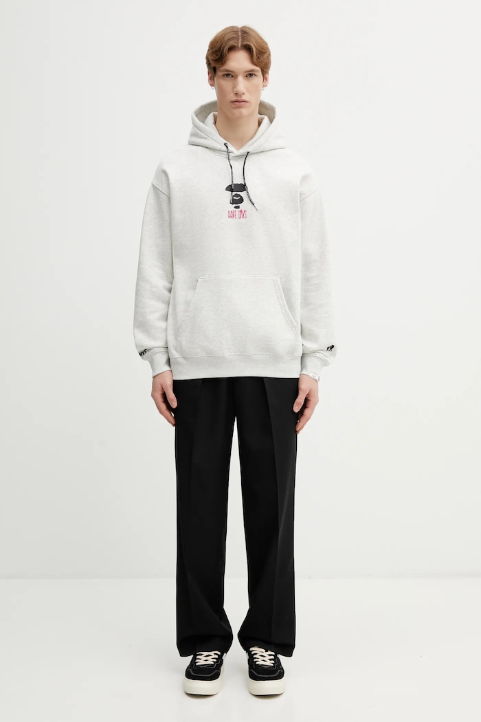 AAPE bluza AAPSWMD312XAP szary
