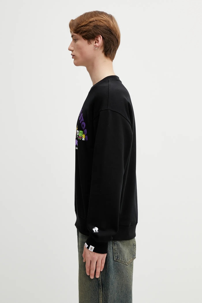 AAPE bluza AAPSWM9794XXP czarny AW25