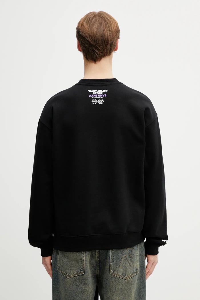 Odzież AAPE bluza AAPSWM9794XXP czarny
