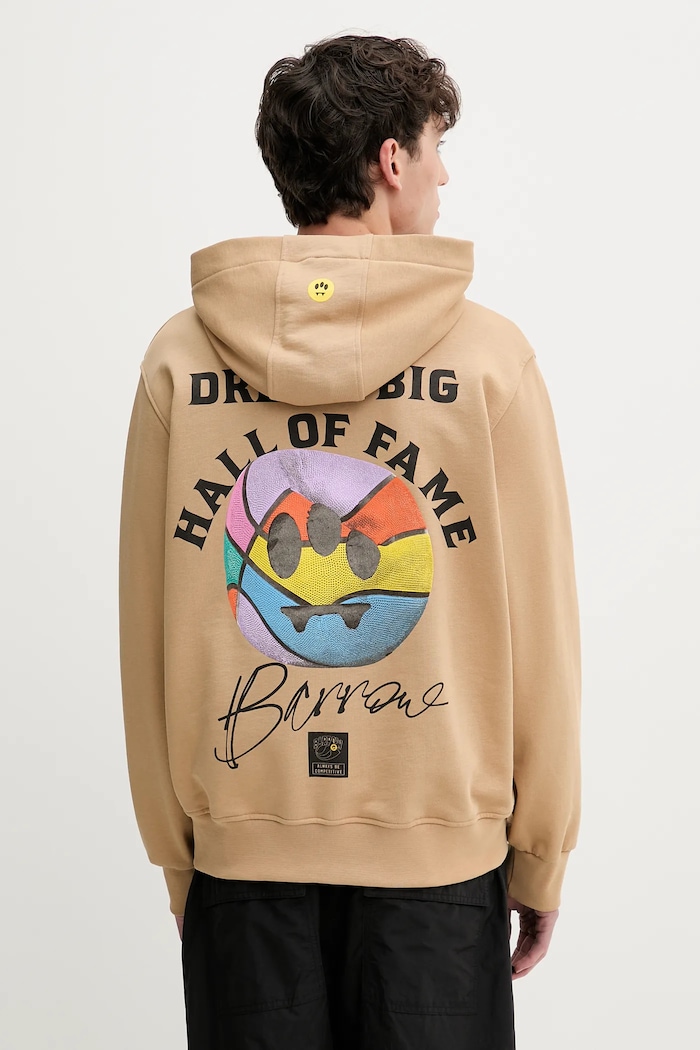Odzież Barrow bluza bawełniana F5BWUAHS126 beżowy