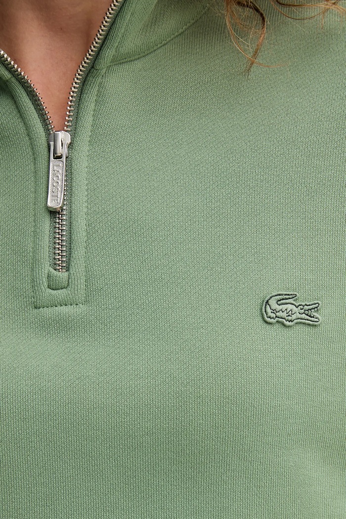 Bavlnená mikina Lacoste SH7759 zelená