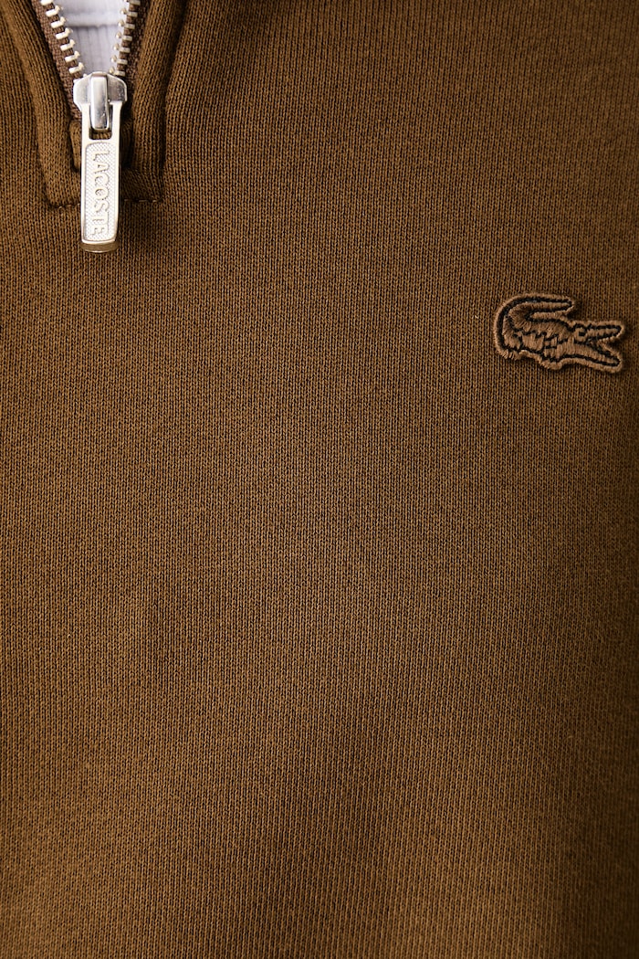 Bluza bawełniana Lacoste brązowy SH7759