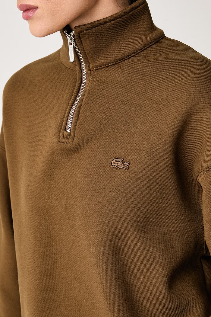Bluza bawełniana Lacoste SH7759 brązowy
