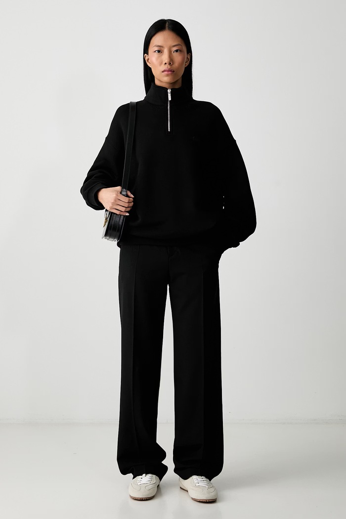 Lacoste Bluza bawełniana SH7759 czarny AW25