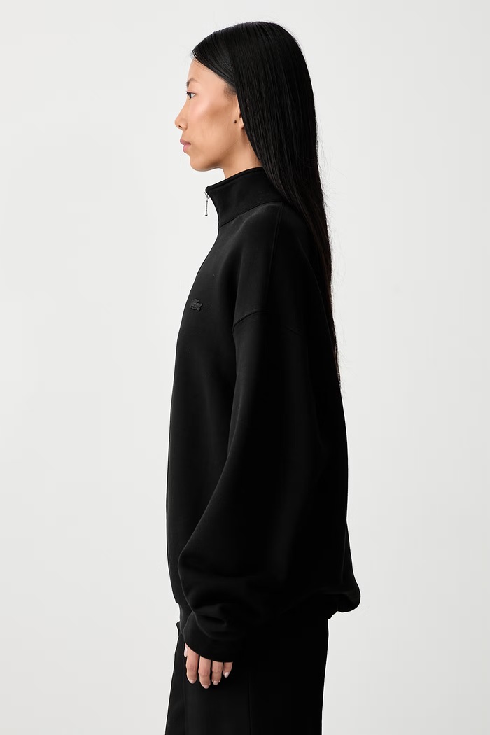 Bluza bawełniana Lacoste SH7759 czarny