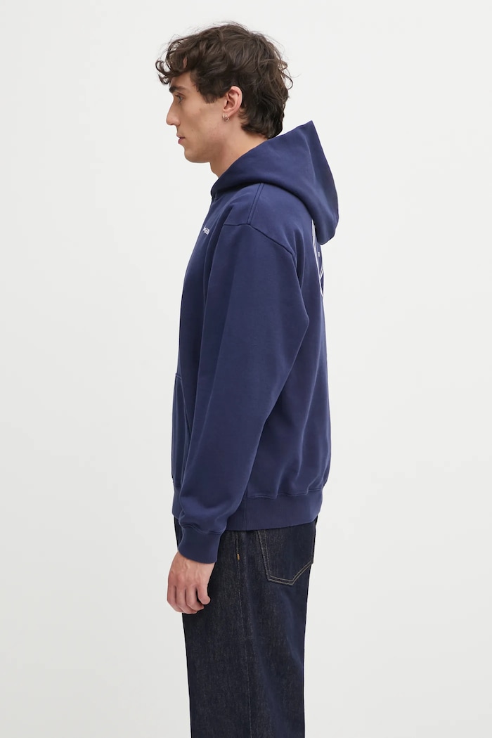 Одяг Бавовняна кофта Sporty & Rich Eden Crest Embroidered ST06760666BL106 темно-синій