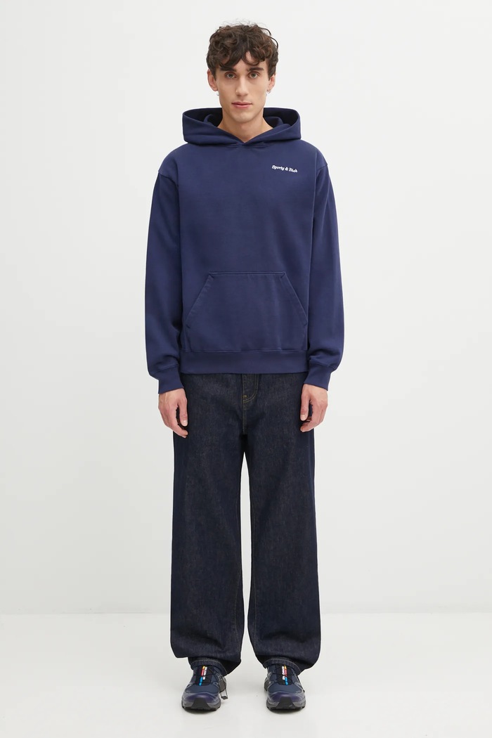 Бавовняна кофта Sporty & Rich Eden Crest Embroidered ST06760666BL106