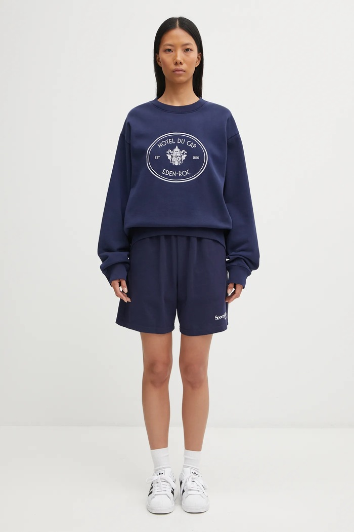 Bavlnená mikina Sporty & Rich Eden Crest Embroidered ST07160621BL106