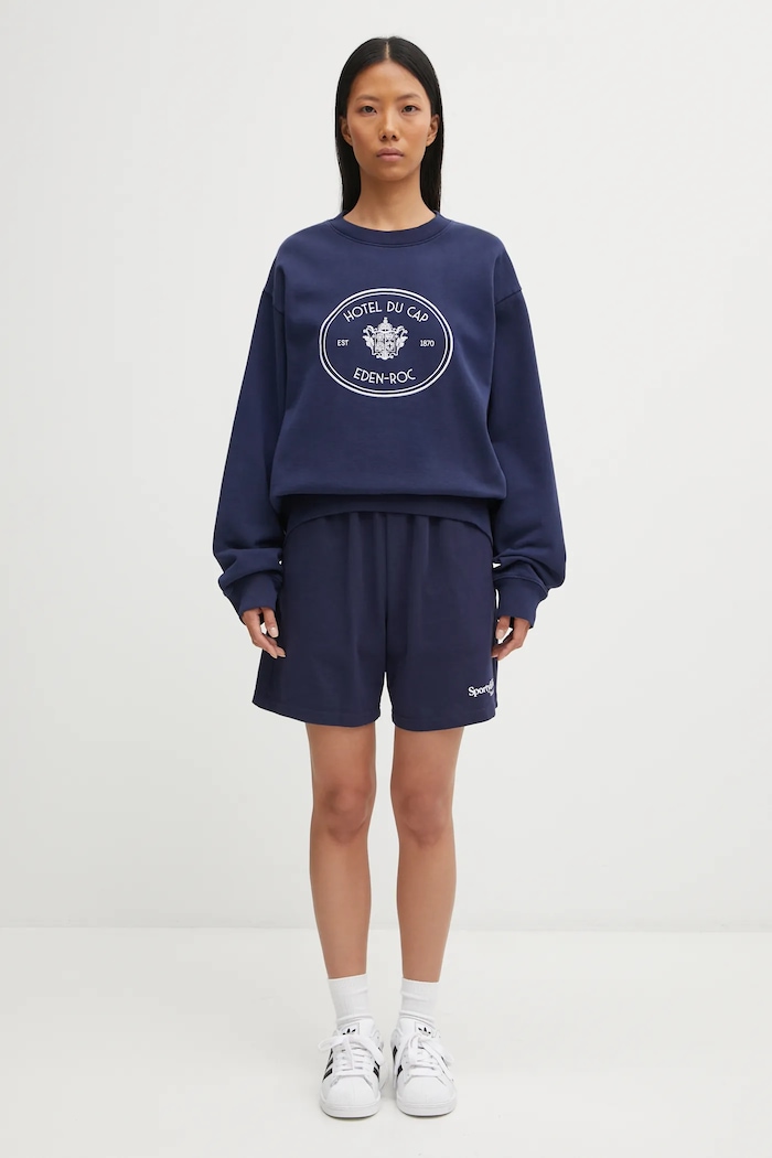 Bavlnená mikina Sporty & Rich Eden Crest Embroidered ST07160621BL106