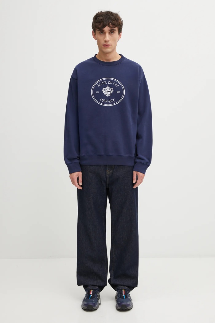 Bavlnená mikina Sporty & Rich Eden Crest Embroidered ST07160621BL106
