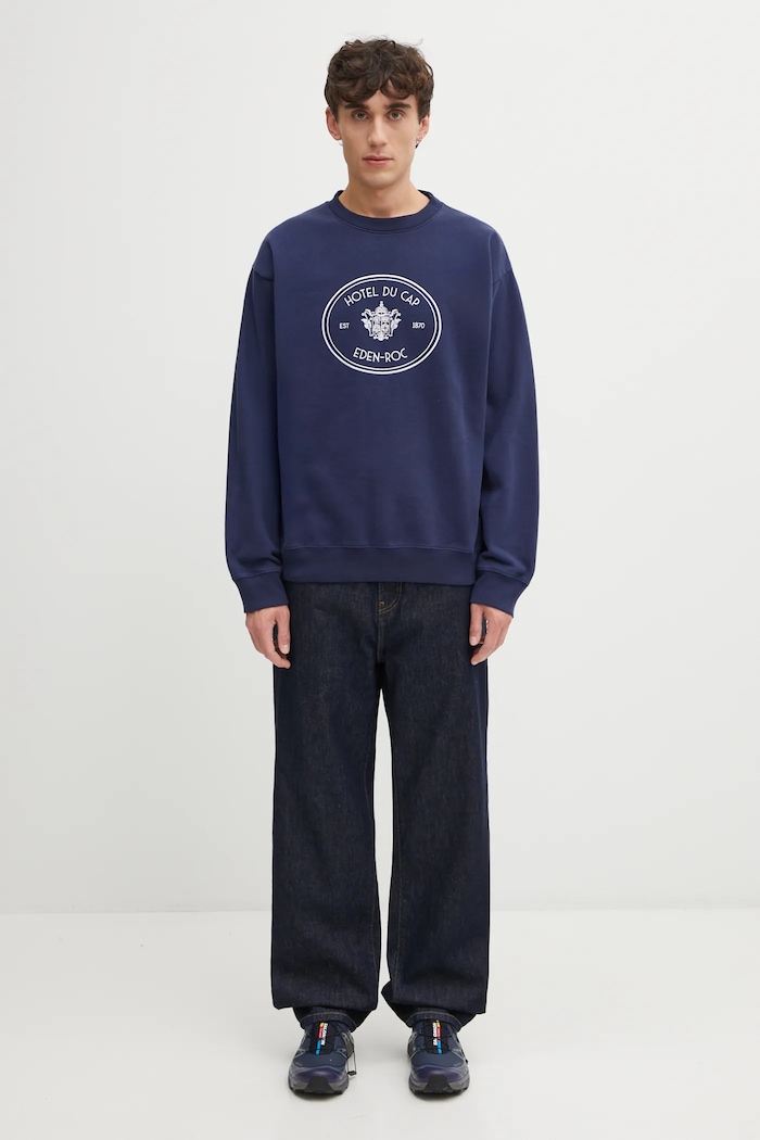 Bavlnená mikina Sporty & Rich Eden Crest Embroidered ST07160621BL106