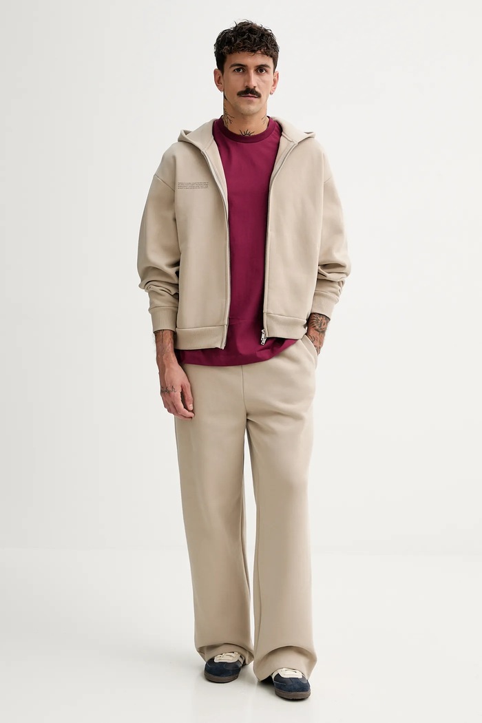 Pangaia hanorac de bumbac 10002675. bej AW25
