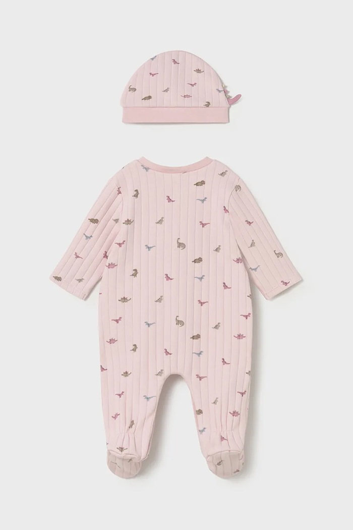 Mayoral Newborn salopetă și pălărie pentru bebeluși 2717.1F.Newborn.9BYA roz AW25