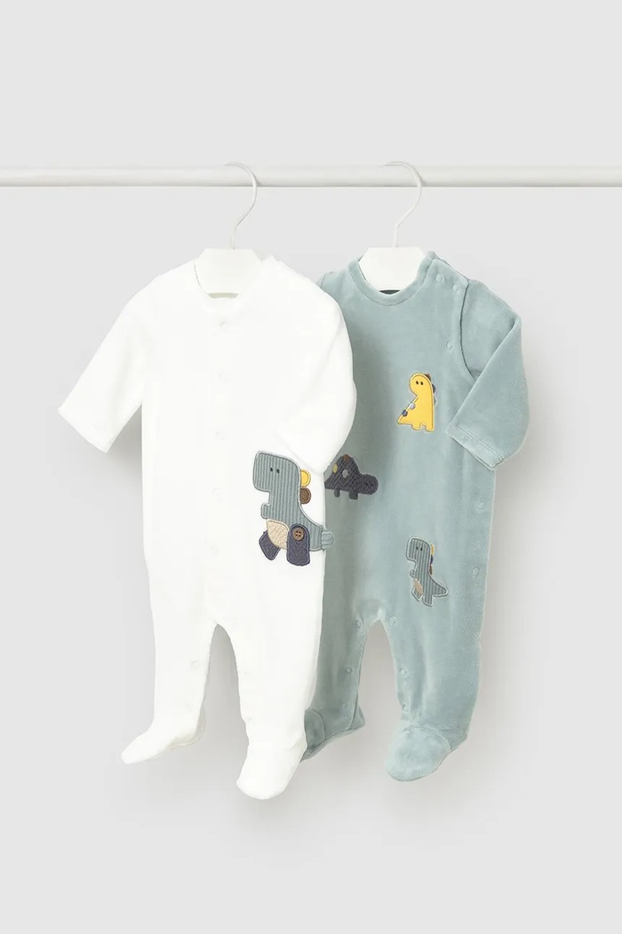 Mayoral Newborn śpioszki niemowlęce 2-pack 2-pack beżowy 2719.1H.Newborn.9BYA