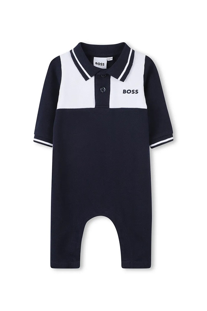 BOSS pajacyk niemowlęcy granatowy J52520