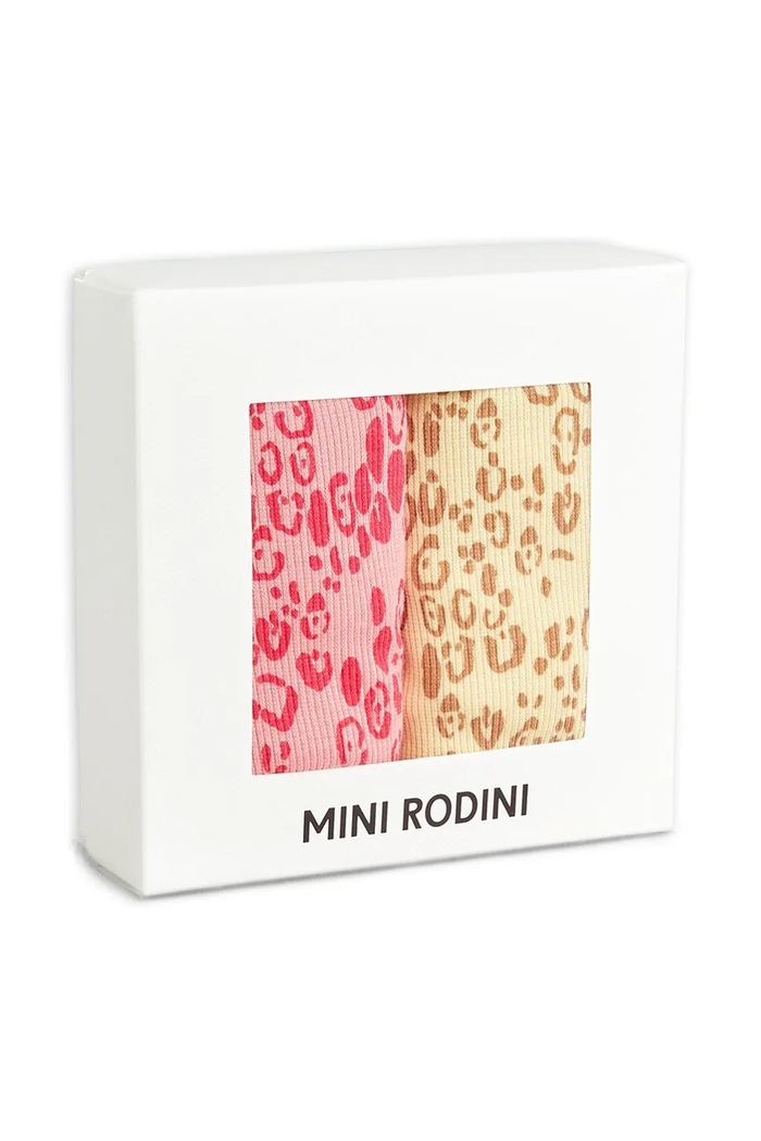 Bodi za bebe Mini Rodini Mini leopard 2-pack 1100029700 roza