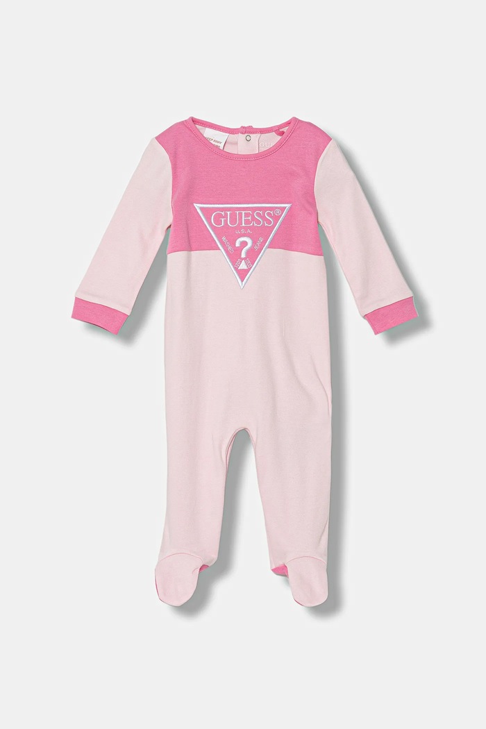 Pamučni kombinezon za bebe Guess roza H5YW07.KA6W4.G.9BYA