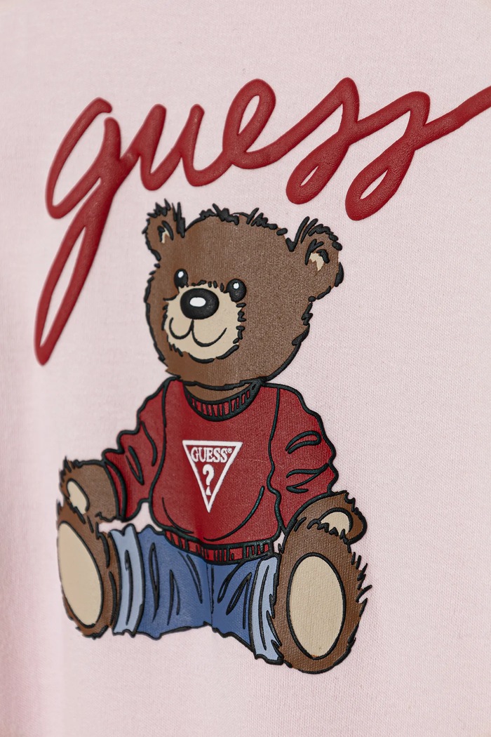 Κοριτσίστικα Βρεφικές βαμβακερές ρόμπες Guess H5YW11.KA6W4.G.9BYA ροζ