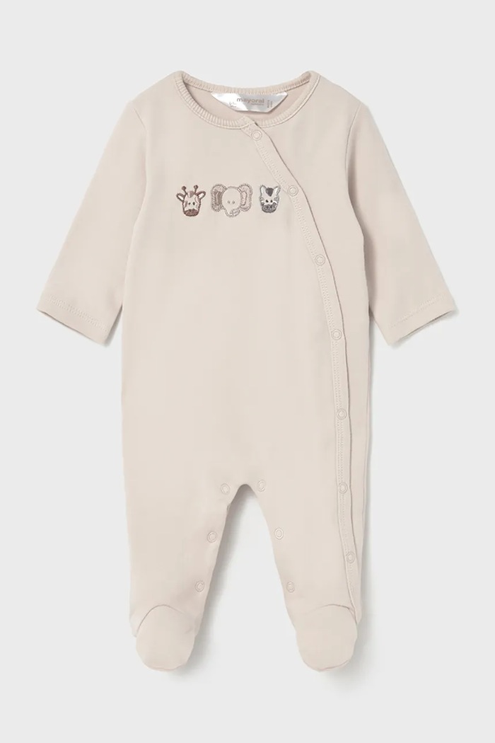 Mayoral Newborn pajacyk niemowlęcy 2-pack 2703.2D.Newborn.9BYA beżowy AW25