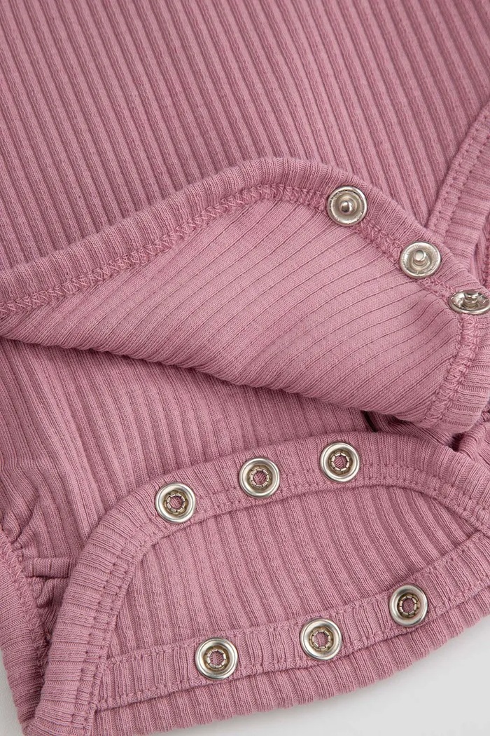 Coccodrillo body di cotone neonato/a rosa ZC5112101TGN