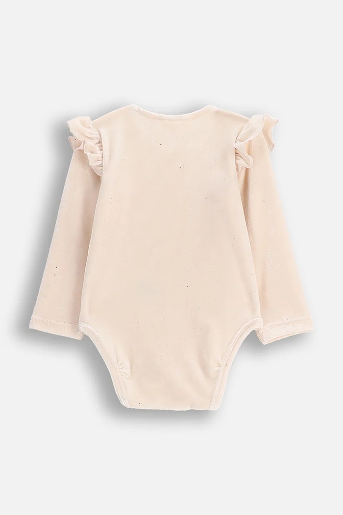 Bodi za bebe s pamukom Coccodrillo ZC5112105EBG bež AW25