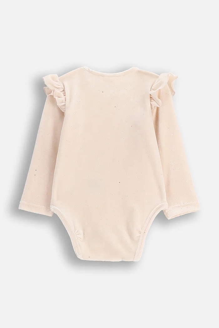 Bodi za bebe s pamukom Coccodrillo ZC5112105EBG bež AW25