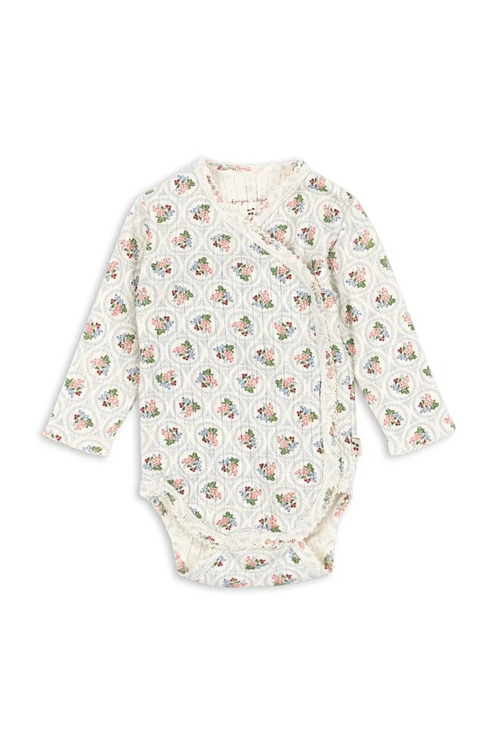 Pamučni bodi za bebe Konges Sløjd MINNIE NEWBORN BODY GOTS Proizvod za bebe šarena KS104377.9BYA