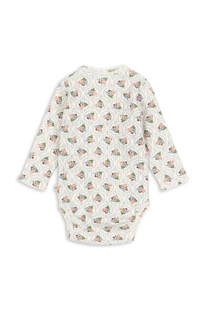 Pamučni bodi za bebe Konges Sløjd MINNIE NEWBORN BODY GOTS KS104377.9BYA šarena AW25
