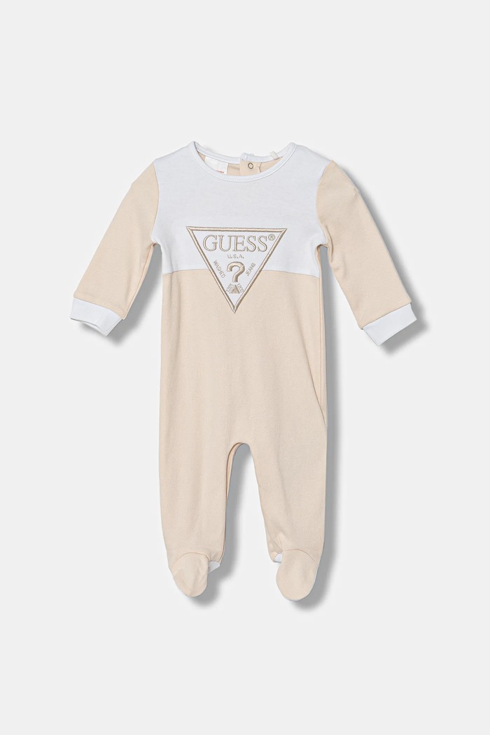 Βρεφικές βαμβακερές ρόμπες Guess Βρεφικό προϊόν μπεζ H5YW07.KA6W4.9BYA