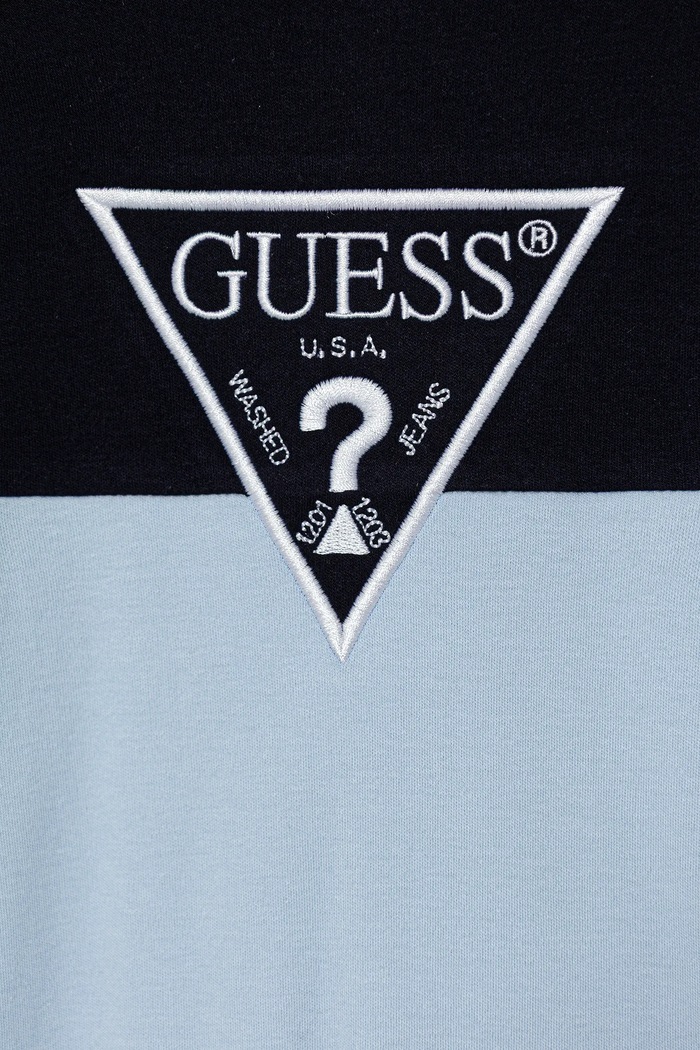 Chłopiec Guess śpioszki bawełniane niemowlęce H5YW07.KA6W4.9BYA niebieski