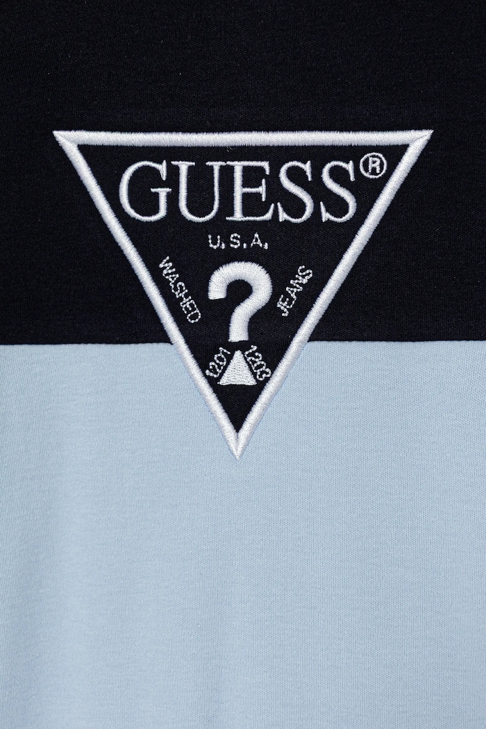 Chłopiec Guess śpioszki bawełniane niemowlęce H5YW07.KA6W4.9BYA niebieski