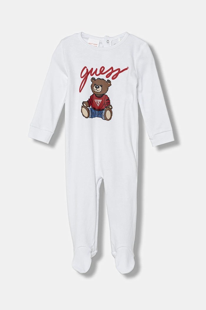 Детские хлопковые ползунки Guess Для младенцев белый H5YW11.KA6W4.9BYA