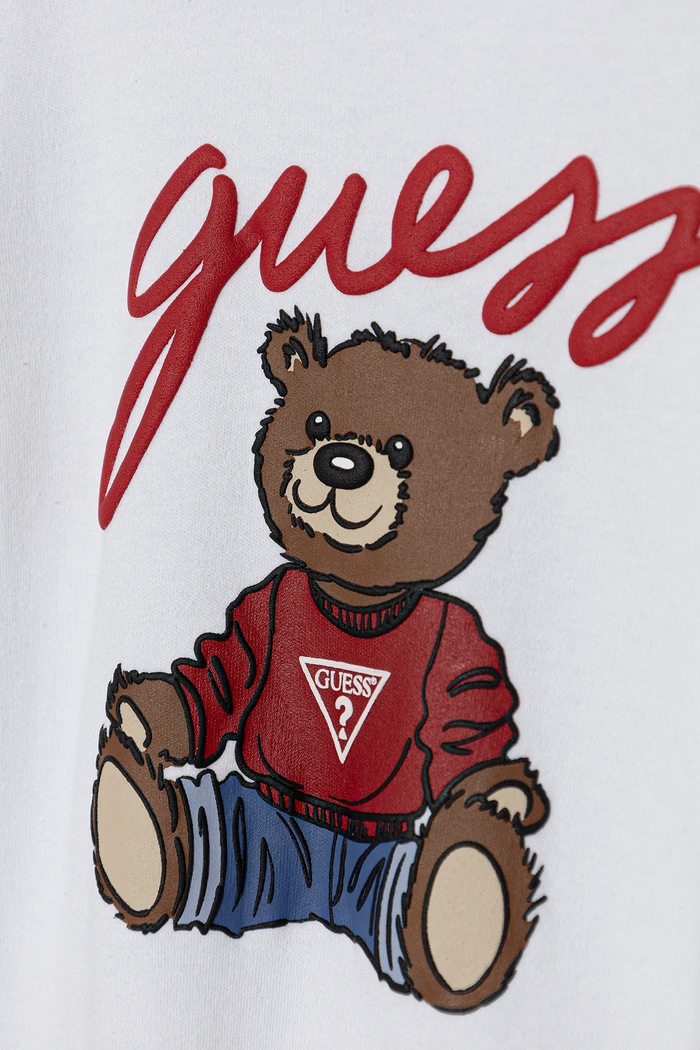 Мальчик Детские хлопковые ползунки Guess H5YW11.KA6W4.9BYA белый