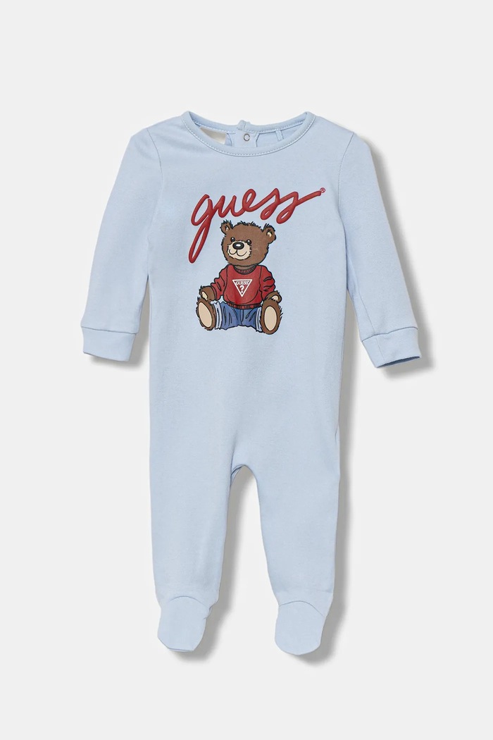 Детские хлопковые ползунки Guess Для младенцев голубой H5YW11.KA6W4.9BYA