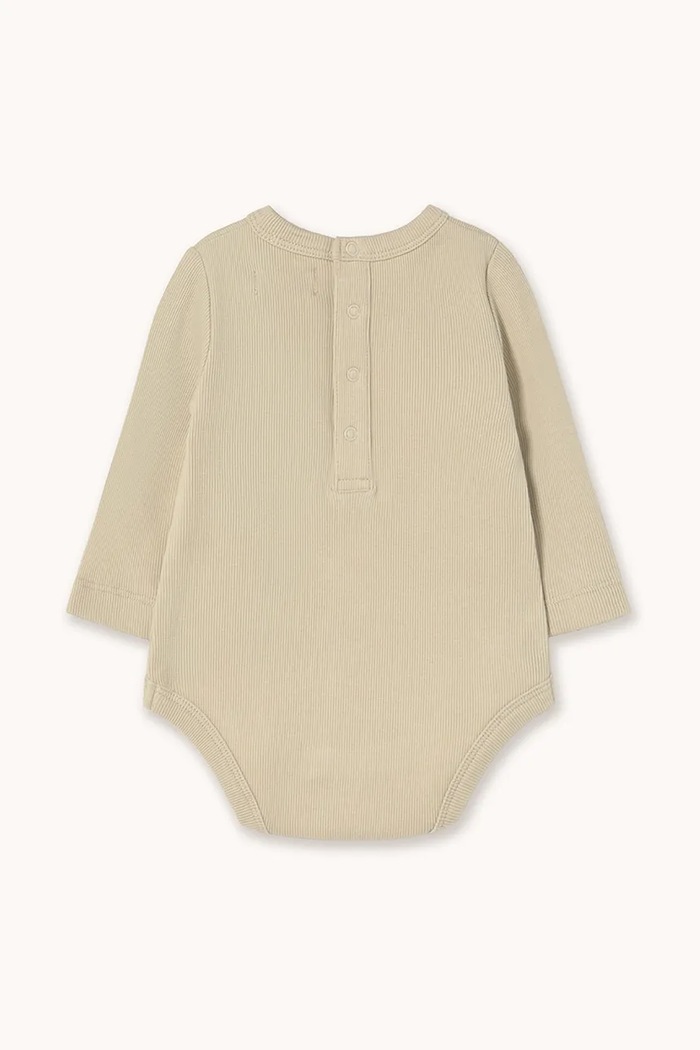 Tinycottons body bebe CHERRY GRAPHIC RIB BODY AW25.330 bej AW25