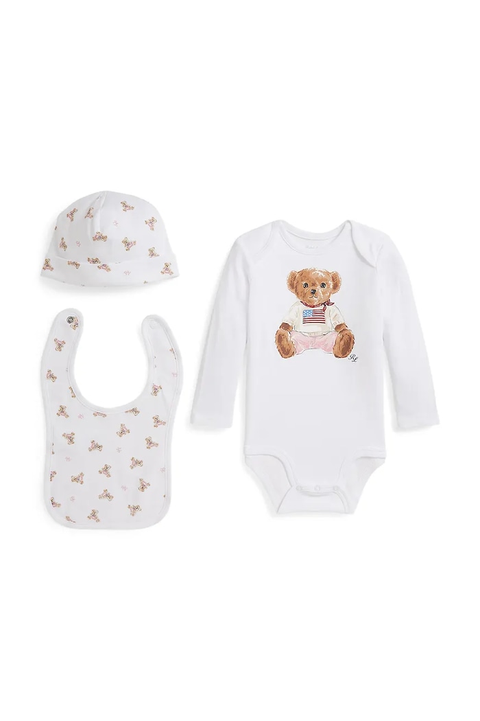 Polo Ralph Lauren body bawełniane niemowlęce biały 310981226001